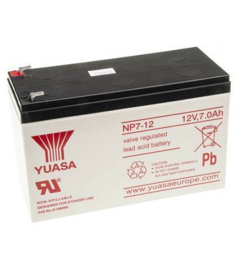 YUASA VRLA Battery 12V 7AH / NP7-12 1 YUASA VRLA Battery 12V 7AH / NP7-12